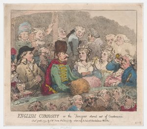 Engelse Nieuwsgierigheid of De Buitenlander Uitgekeken door Thomas Rowlandson