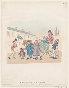 Engelsman in Parijs door Thomas Rowlandson