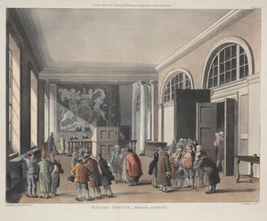 Accijnskantoor, Broad Street, 1810 door Thomas Rowlandson
