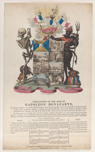 Uitleg van de Wapens van Napoleon Bonaparte, april 1814