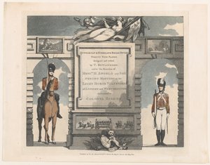 Voorwaarts, Hongaarse en Hooglandse Broadsword, 12 feb 1799 door Thomas Rowlandson