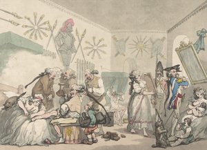 Franse Kazerne, 12 augustus 1791 door Thomas Rowlandson