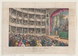 Frontispice, uit Een Lezing over Hoofden door George Alexander Stevens, april 1808 door Thomas Rowlandson