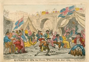 Spelen op de rivier de Theems, februari 1814