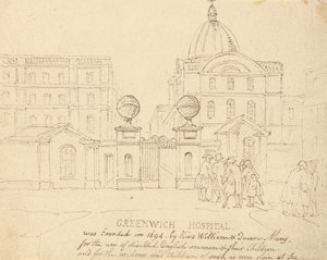Greenwich-ziekenhuis door Thomas Rowlandson