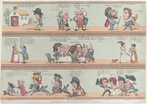 Groteque randen voor kamers en hallen, [20 november 1800], herdruk door Thomas Rowlandson