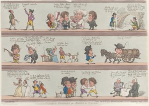 Groteske randen voor kamers en hallen, [20 oktober 1800], herdruk door Thomas Rowlandson