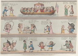 Groteske randen voor kamers en hallen, [29 oktober 1800], herdruk door Thomas Rowlandson