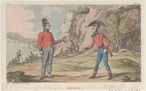 Halve Rantsoenen, uit De Militaire Avonturen van Johnny Newcome, 1815 door Thomas Rowlandson