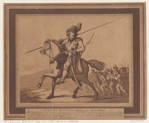 Henry Munro, Leider van de Ierse Rebellen, 1 juli 1798 door Thomas Rowlandson