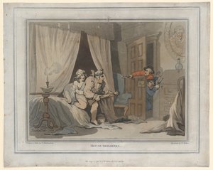 Huisbrekers, prent gemaakt door Thomas Molten, 1791