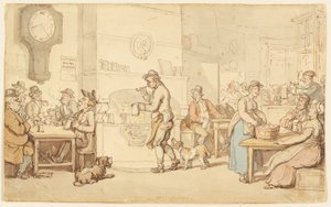 Interieur van een Herberg