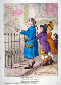 John Rosedale, zeeman, exposant van de hal van Greenwich Hospital, 1807 door Thomas Rowlandson