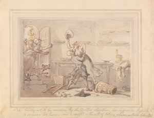 Kitty Overcome door Thomas Rowlandson