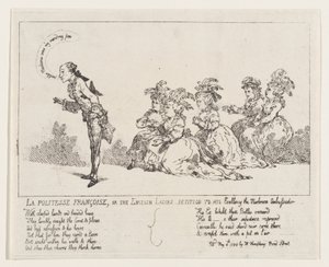 La politesse Françoise, of Het Engelse Damesverzoek aan Zijne Excellentie de Paddenstoel door Thomas Rowlandson
