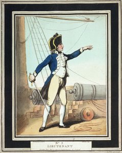 Luitenant, Royal Navy adelborst in de 18e eeuw