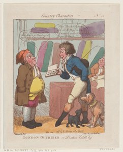 Londense voorrijder, of Broeder Zadeltas door Thomas Rowlandson