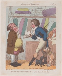 London Outrider, of Brother Saddlebag, 10 september 1799 door Thomas Rowlandson