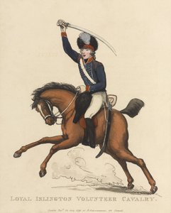 Loyale Islington Vrijwillige Cavalerie, c.1799 door Thomas Rowlandson