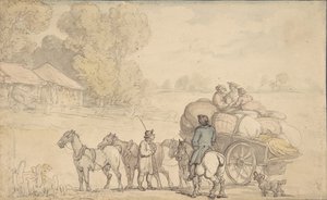 Migranten, 1780-1827 door Thomas Rowlandson