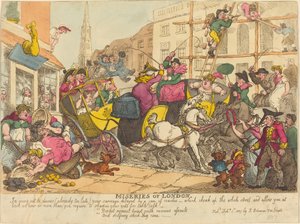 Ellende van Londen door Thomas Rowlandson