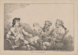 Geldschieters, 8 november 1784 door Thomas Rowlandson