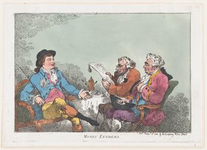 Geldschieters door Thomas Rowlandson