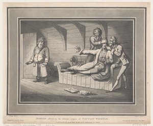 Morgan beledigt de delicate organen van kapitein Whiffle, 12 mei 1800