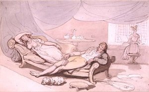 Muziek thuis door Thomas Rowlandson