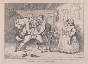 Nieuw uitgevonden elastische broeken, 1 november 1784