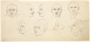 Negen karikaturen door Thomas Rowlandson