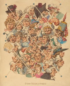 Vreemde Karakters, gepubliceerd 1801 door Thomas Rowlandson