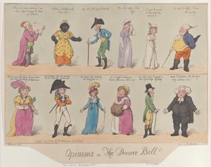 Meningen over de echtscheidingswet!!, 2 juni 1800