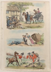 Plaat 12, uit Wereld in Miniatuur, 1816 door Thomas Rowlandson