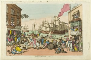 Portsmouth Point door Thomas Rowlandson