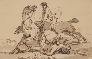 Providence — De bescherming van dronken mannen door Thomas Rowlandson