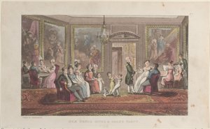 Quae Genus Geeft een Groot Feest, uit De Geschiedenis van Johnny Quae Genus door Thomas Rowlandson