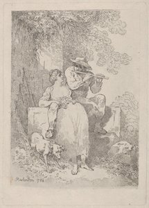 Rust van Arbeid op Zonnige Dagen, 1784-87 door Thomas Rowlandson