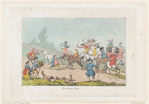 Richmond Hill, 1811 door Thomas Rowlandson