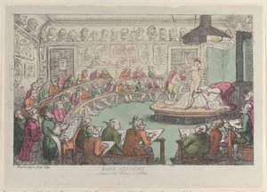 Royal Academy, Somerset House, Londen door Thomas Rowlandson