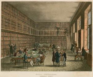 Royal Institution, Albemarle Street, Londen door Thomas Rowlandson