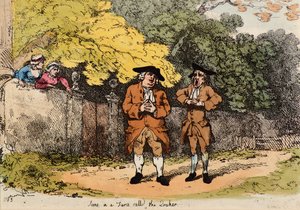 Scène in een klucht genaamd de Quaker