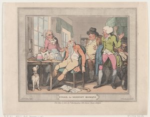 School voor Moderne Romeinen, 10 mei 1802 door Thomas Rowlandson