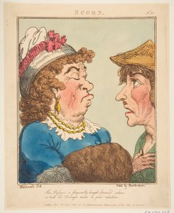 Minachting Le Brun Travested, of Karikaturen van de Passies, 21 januari 1800 door Thomas Rowlandson
