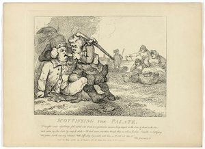 De smaak van het gehemelte verbeteren, van Boswells Tour of the Hebrides door Thomas Rowlandson