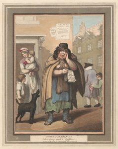 Set van acht (3): Kreten van Londen door Thomas Rowlandson