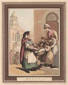 Set van acht (6): Kreten van Londen door Thomas Rowlandson