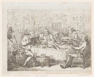 Sir Joseph Banks Staat Op Het Punt een Alligator te Eten 