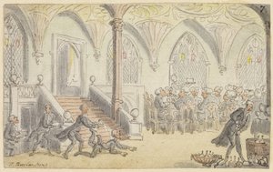 Studie voor Dr. Syntax vermaakt op college door Thomas Rowlandson