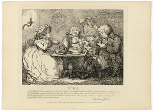 Thee, uit Boswells Tour of the Hebrides door Thomas Rowlandson